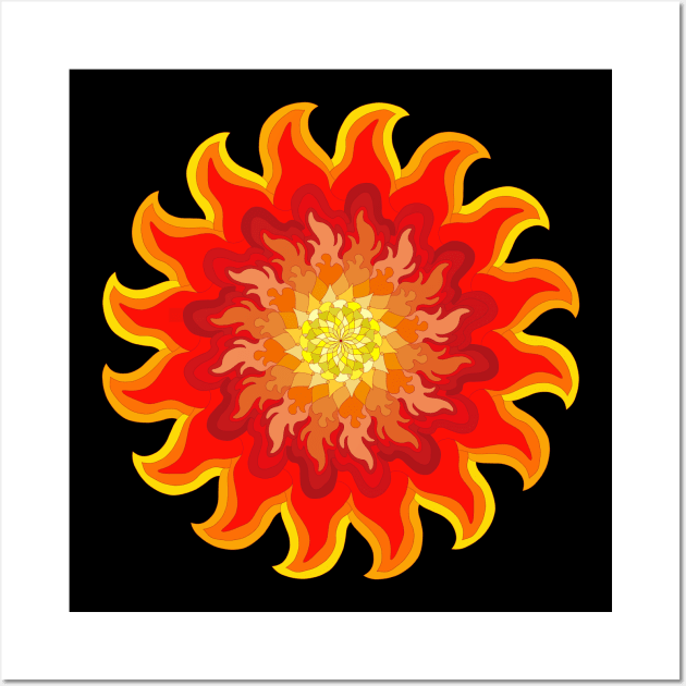 flame flower Wall Art by Moonlight102